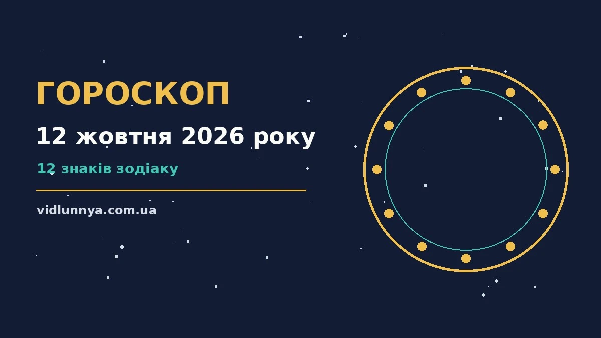 Гороскоп на 12 жовтня 2026 року: що підготували зорі про можливості й обережність