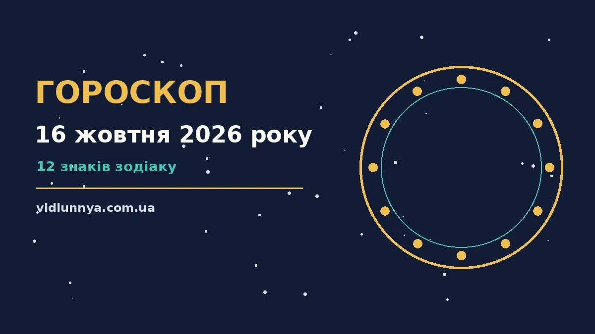 Гороскоп на 16 жовтня 2026 року: що підготували зорі про можливості й обережність